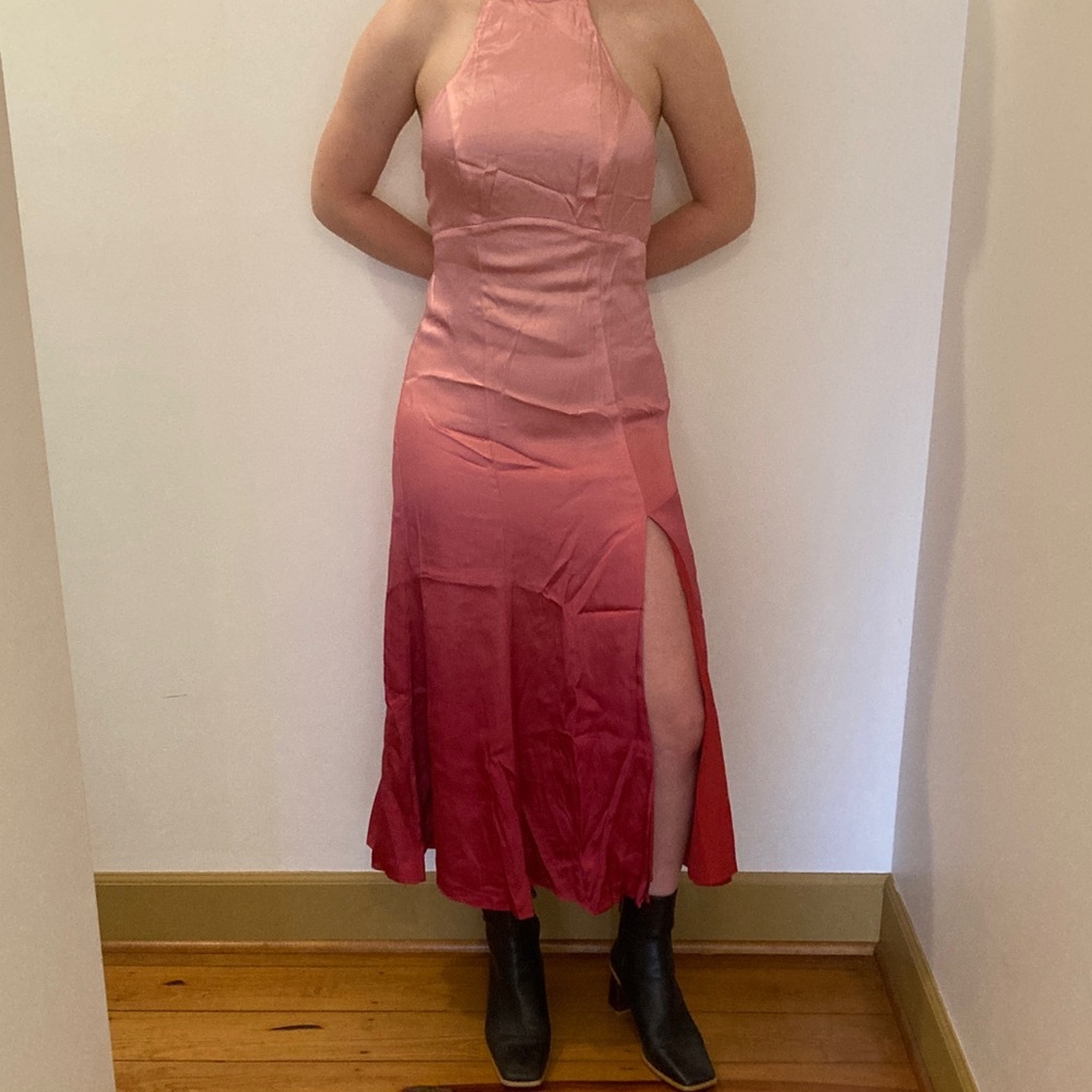 Free People Pink halter Dress